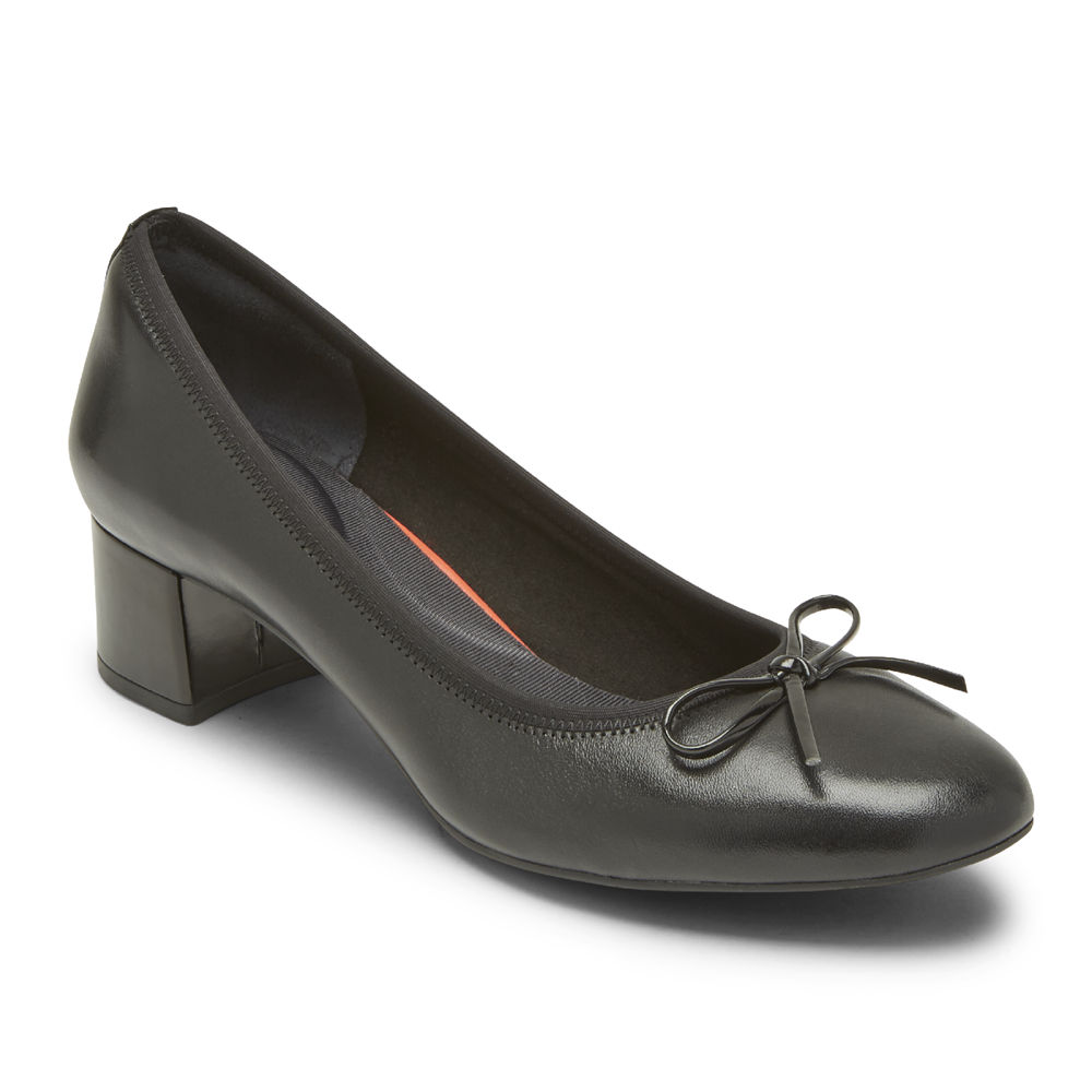 Rockport Singapore Womens Pumps - Total Motion Sydney Bow Black - RK0934768